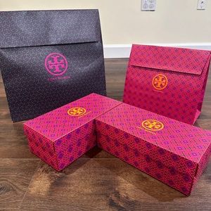 Tory Burch Set of Shopping Bags and Shoe Boxes!!!